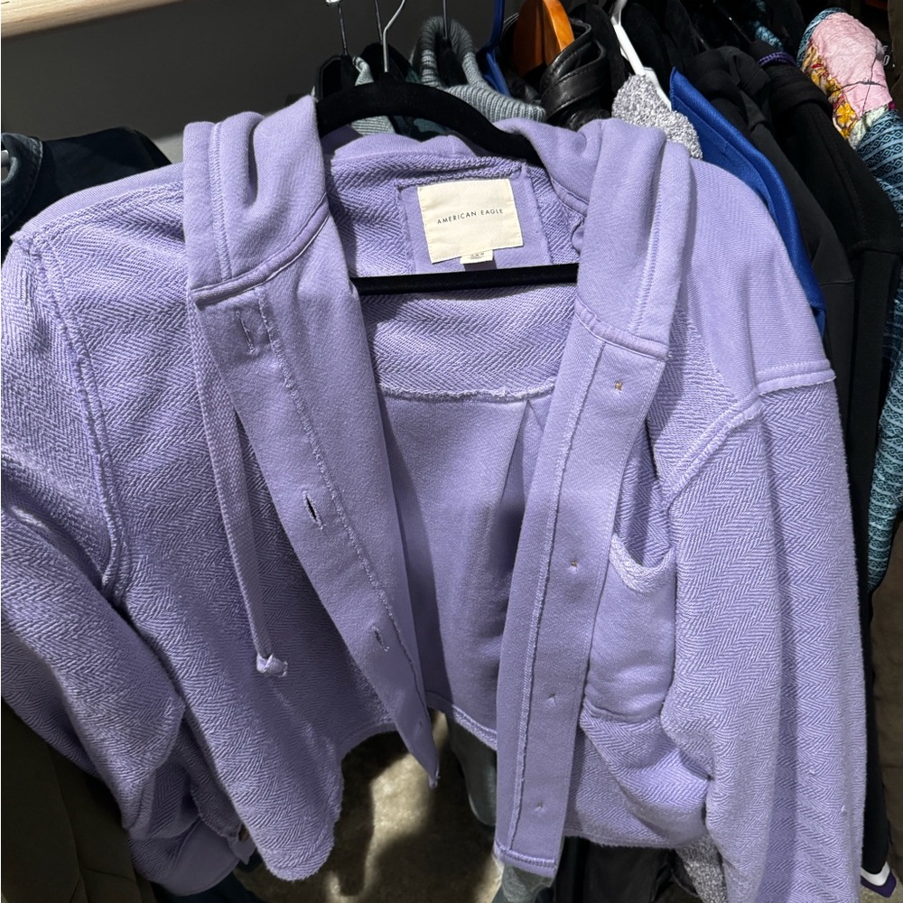 American Eagle Outfitters Purple Jacket